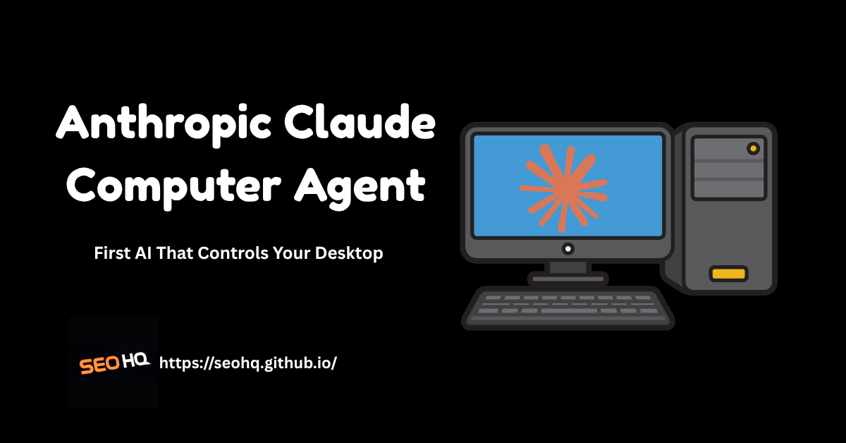 Claude Computer Use Agent interface showing AI autonomously controlling a Mac desktop, moving cursor, opening apps, filling spreadsheets, and executing multi-step SEO workflows in real time