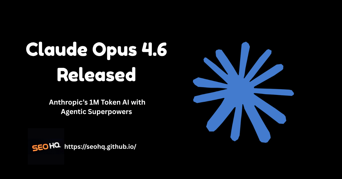 Claude Opus 4.6 interface demonstrating 1 million token context window, autonomous agent workflow, long-form coding session, and real-time reasoning dashboard