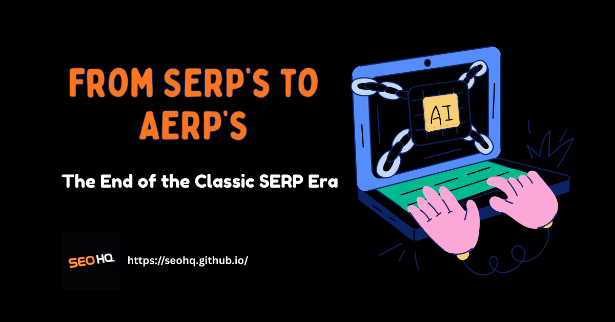 Transition visualization from traditional blue-link SERPs to AI-generated answer interfaces